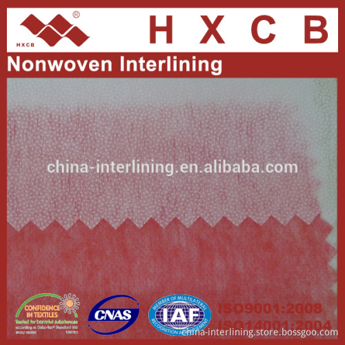 Adhesive Fusible Non Woven Interlining Linings Fabrics